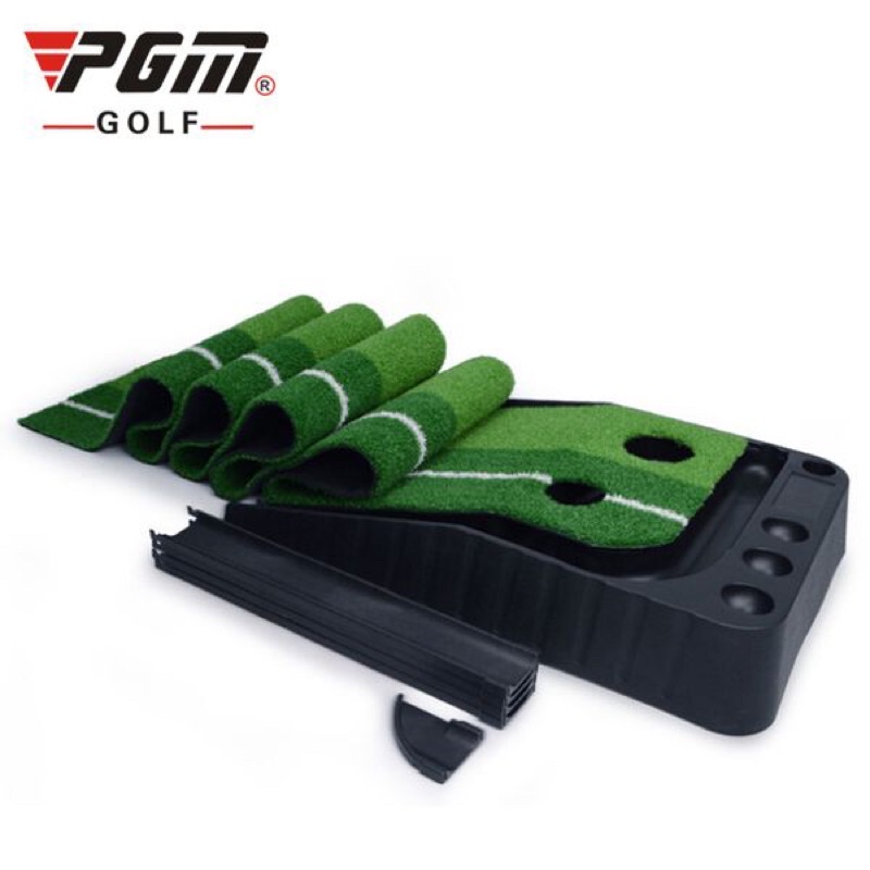 Thảm Tập Golf Putting loại cao cấp có đường bóng về, chính hãng PGM (Tặng bóng golf xốp)