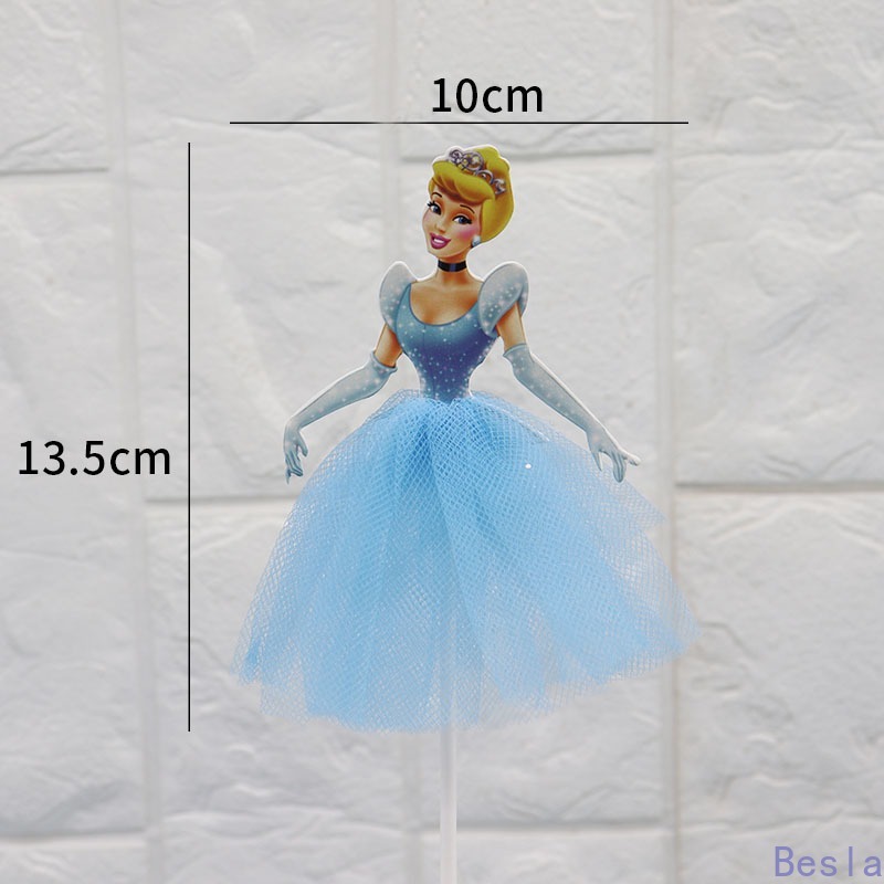 Phụ Kiện Trang Trí Bánh Kem Hình Công Chúa Hoạt Hình Dễ Thương