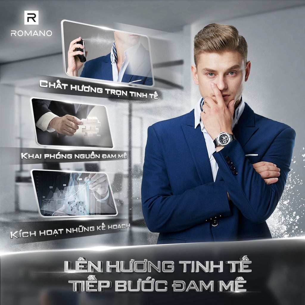 Dầu Gội Cao Cấp Romano Vip Hương Nước hoa Chai 650g Tặng Sữa Tắm Romano Vip 150g