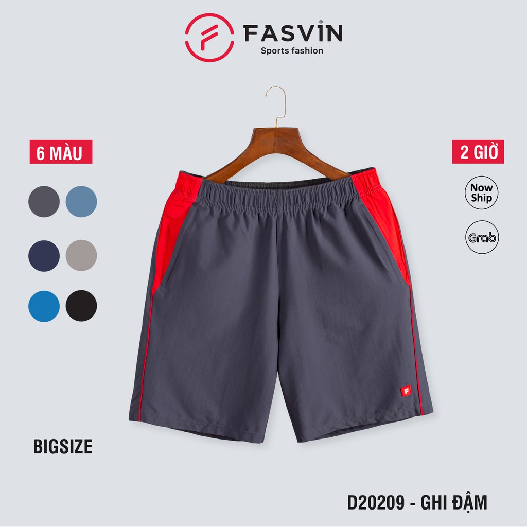 Quần đùi Big Size thể thao nam Fasvin D20209.HN vải mềm mại co giãn thoải mái