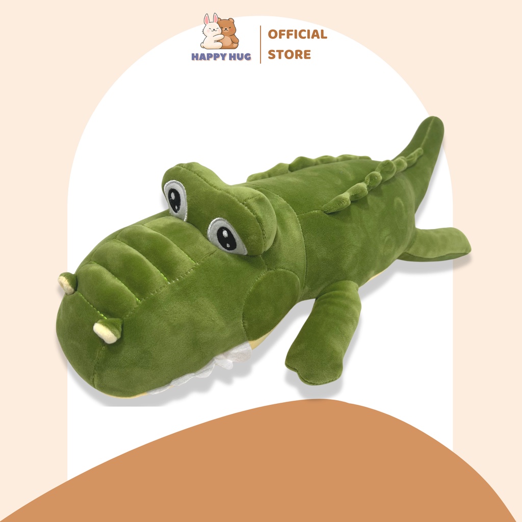 Gấu bông to, thú nhồi bông gối ôm cá sấu size 55/70/85/120cm - Happy Hug