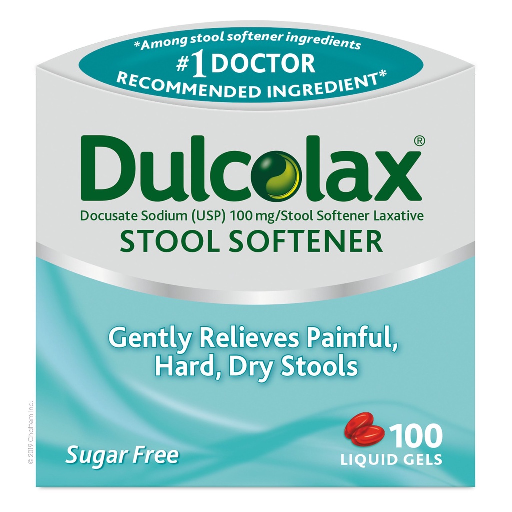 [DATE 2/2024] DulcoLax Stool Softener Liquid Gels 100 VIÊN