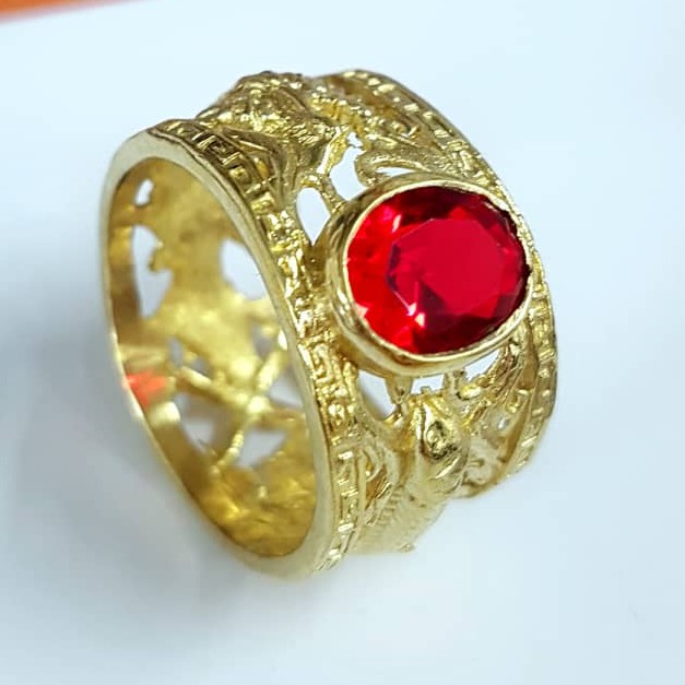 Nhẫn Cá Chép Tranh Long- Hàng Vonfram Không Phai Màu