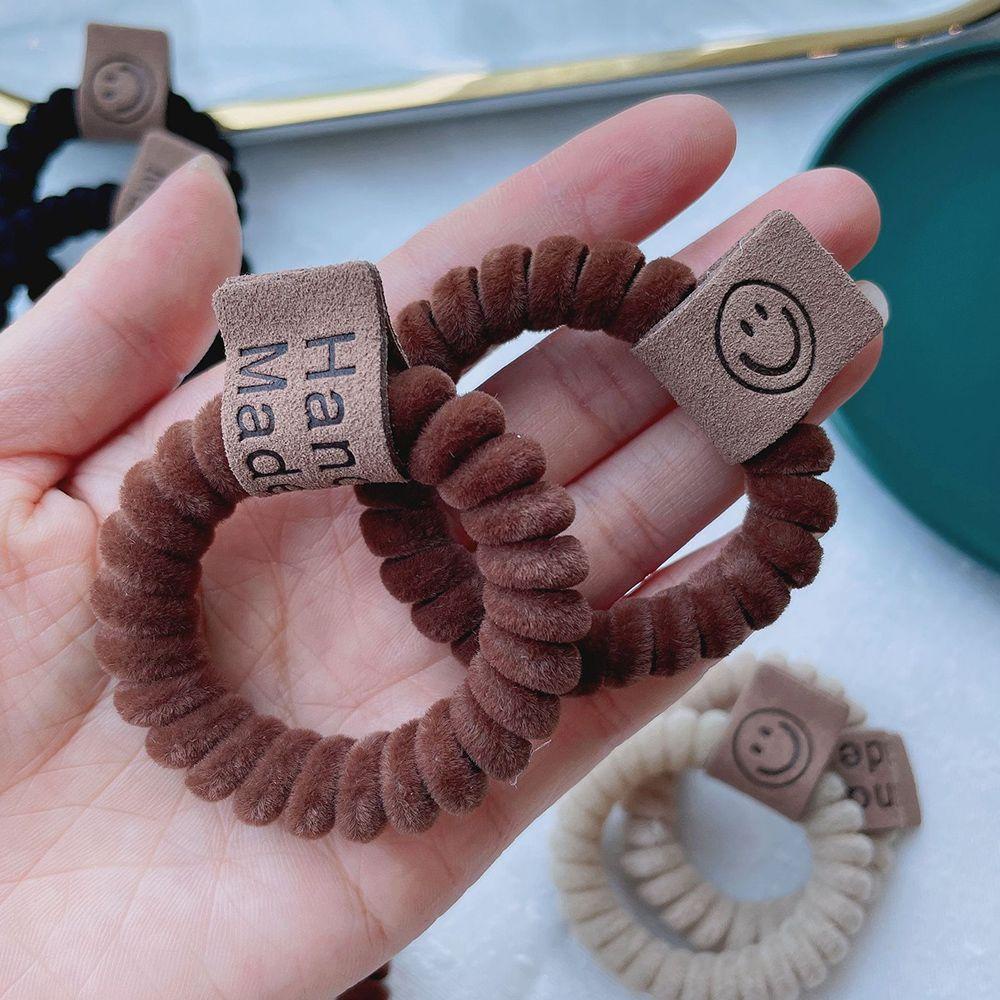 Dây Cột Tóc Silicon Phủ Lông Thời Trang Xinh Xắn Cho Nữ