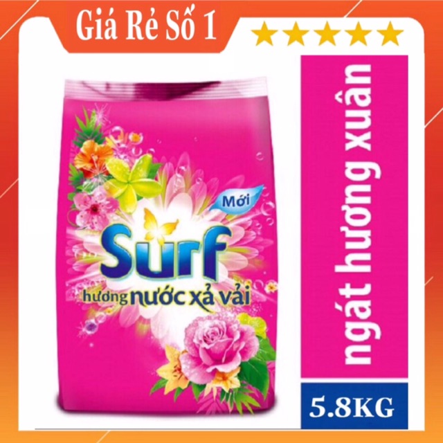 Bột Giặt Surf 5.8kg Hương Nước Xả Vải