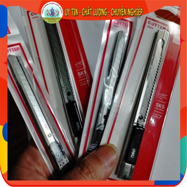 Dao rọc giấy inox DELI SK5 E2034 (lưỡi nhọn 30 độ) - Deli E2053 (lưỡi 60 độ)