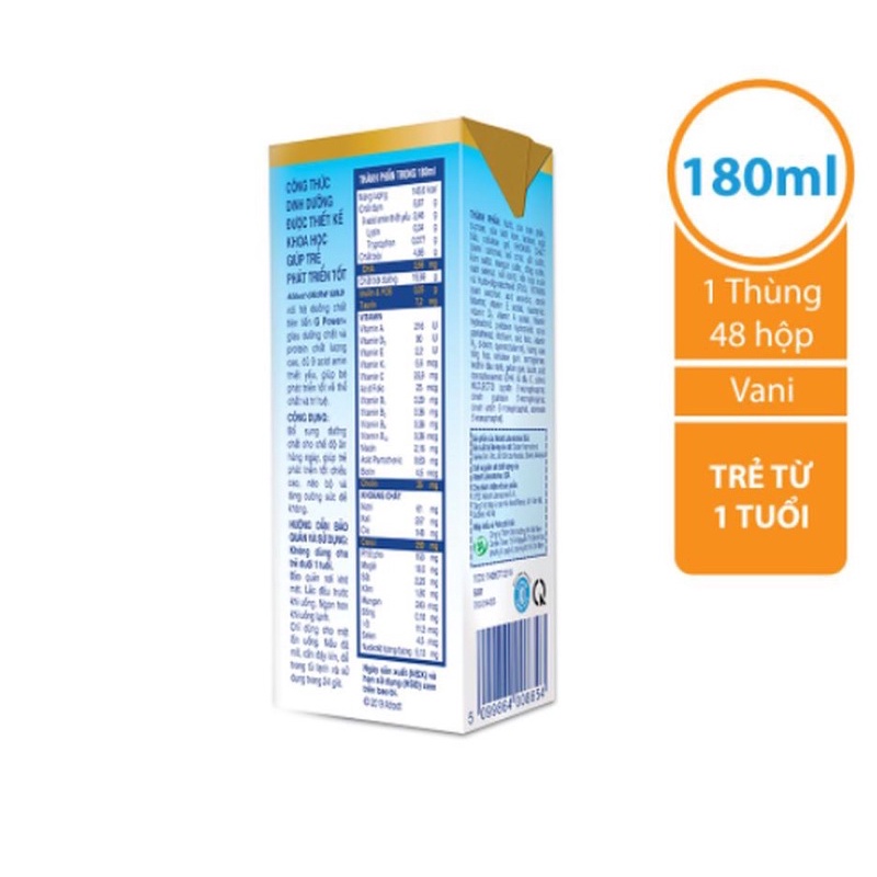 Thùng 48 hộp sữa hươu cao cổ Abbott Grow Gold 110ml - 180ml vị vani - ca cao