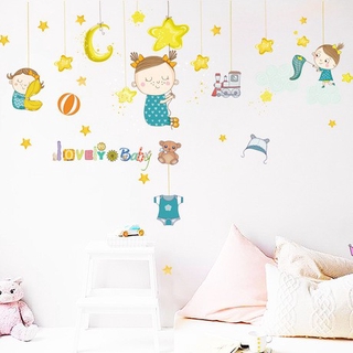 decal dán tường bé ngủ ngon