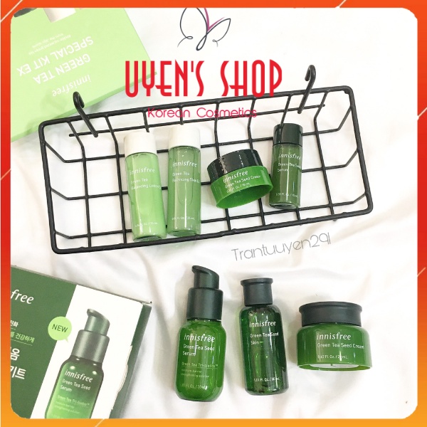 (Mẫu mới) Kit trà Innisfree Green Tea Special Kit Ex (4 món)/ Green tea Bio Kit (3 items)