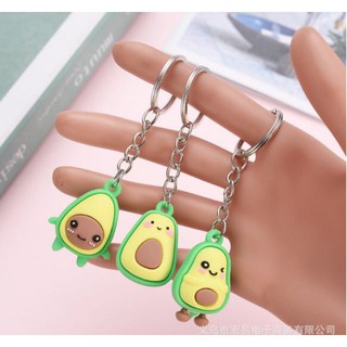 Móc khóa trái bơ cute