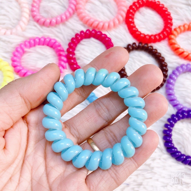 Dây cột tóc buộc tóc lò xo lớn nhiều màu thời trang