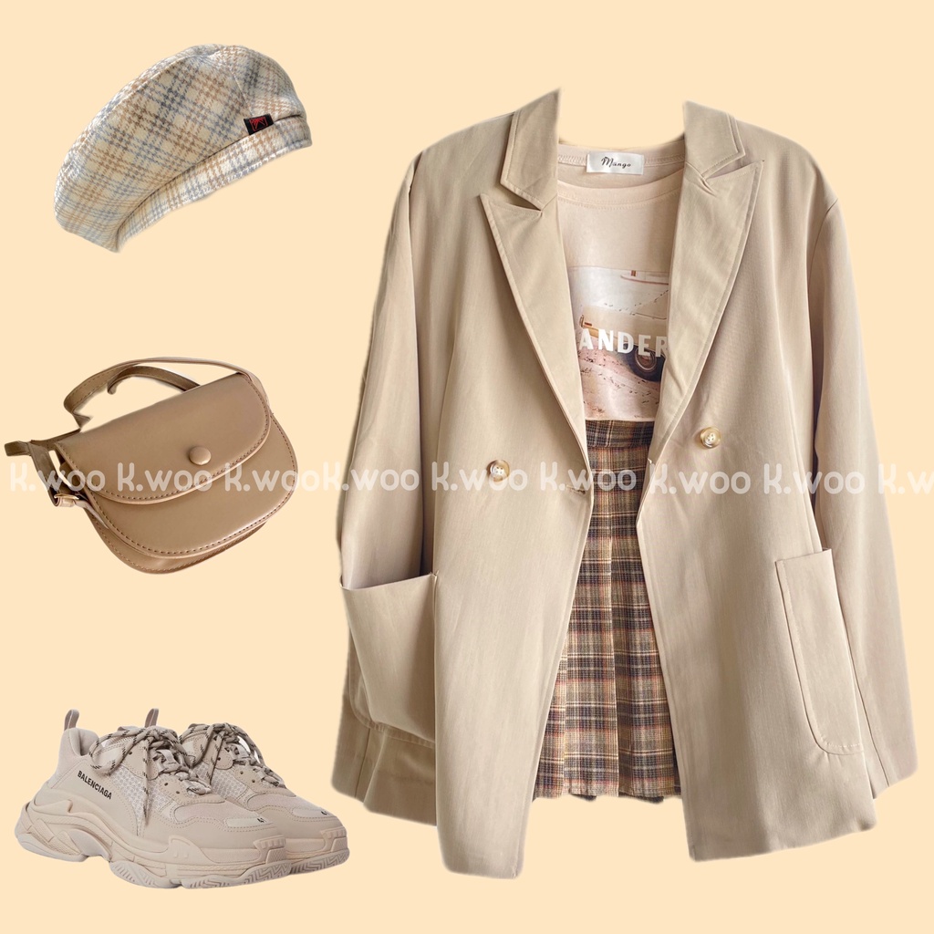 vest kaki autumn k.woo