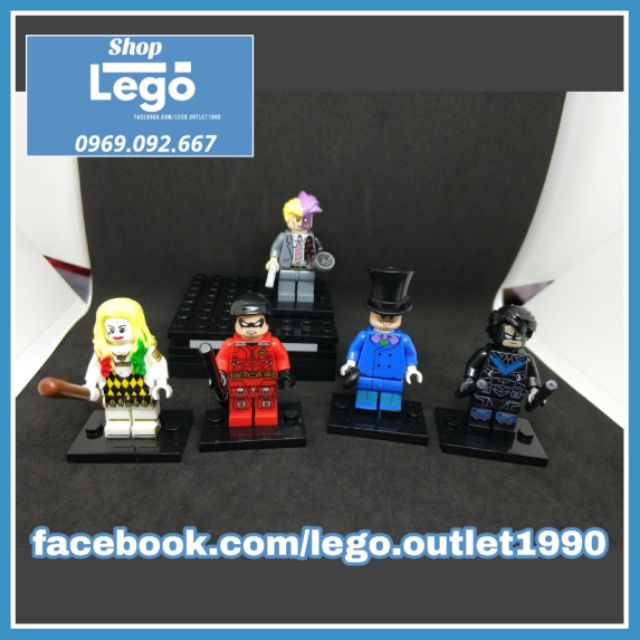 Xếp hình Harley Quinn Gotham thành phố tội lỗi DCcomics Lego Minifigures POGO pg8103