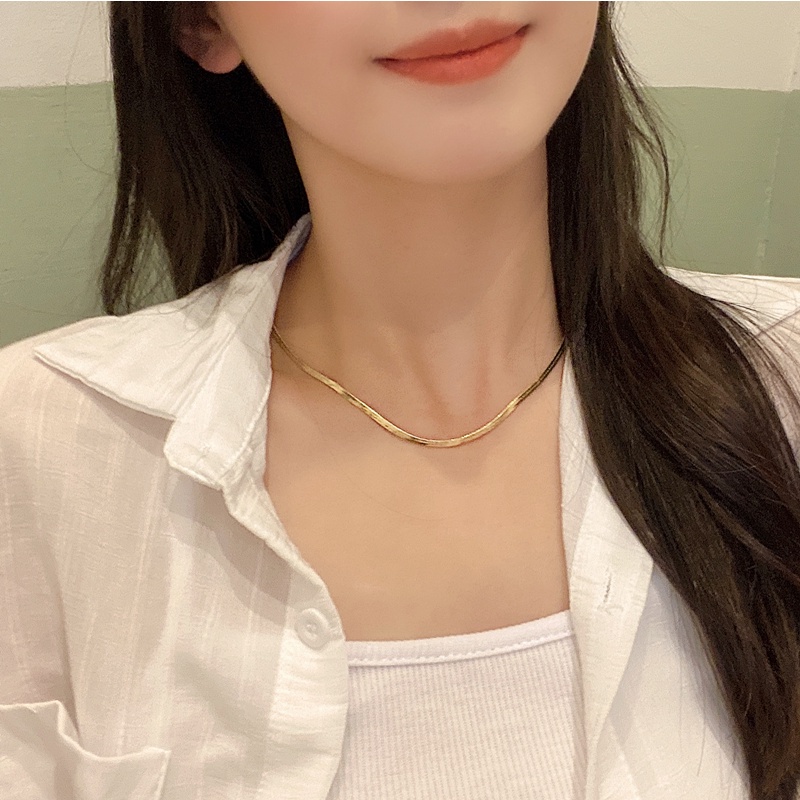 Vòng cổ Hình Xương Rắn Phong Cách hip hop Thời Trang Dành Cho Nam Nữ