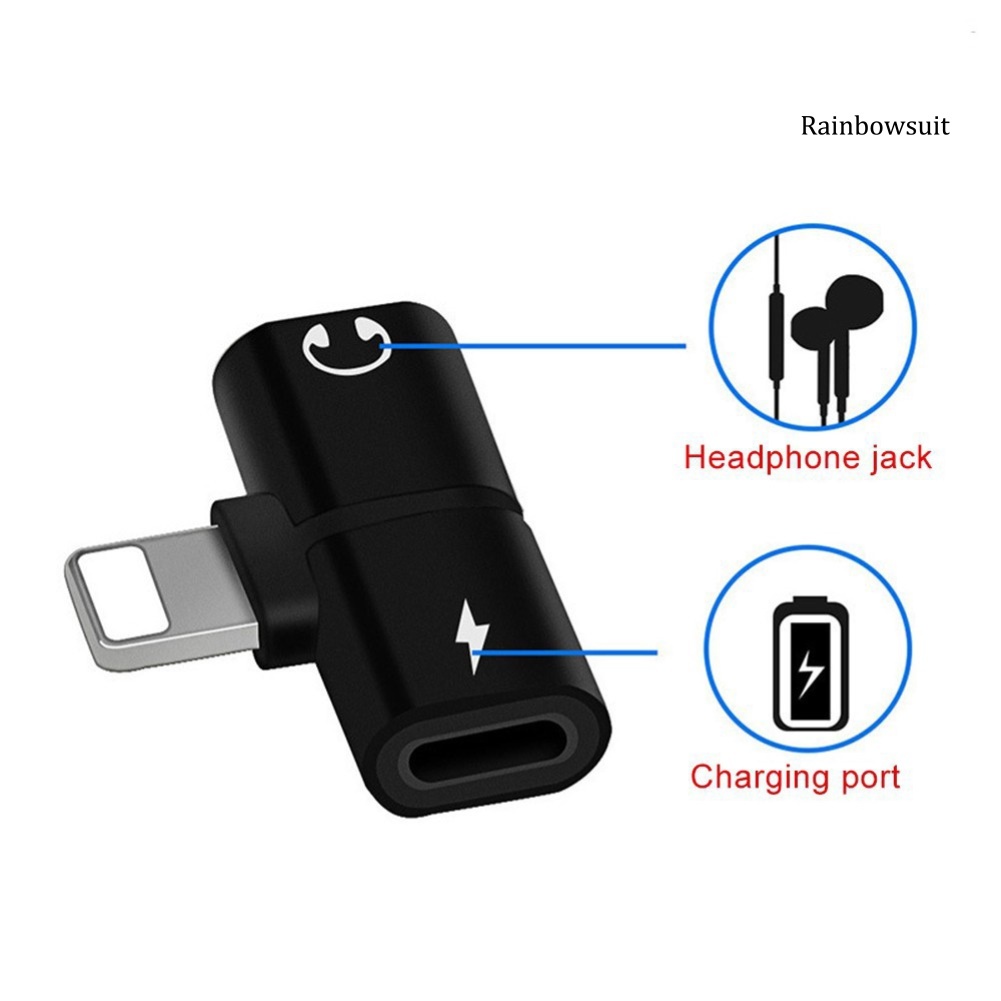 Đầu chuyển đổi âm thanh tai nghe sạc 8 chấu mini dành cho IP