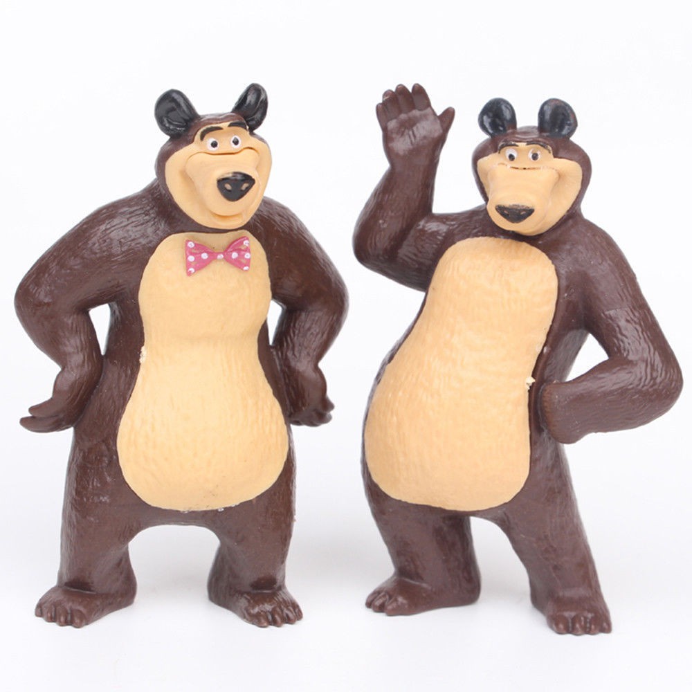 Set 6 Mô Hình Đồ Chơi Nhân Vật Trong Phim Hoạt Hình &Quot; Masha And The Bear &Quot;