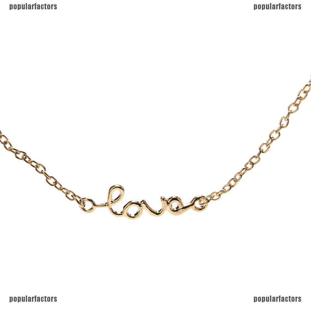 Dây Đeo Hông Mạ Vàng 18k In Chữ LOVE Độc Đáo