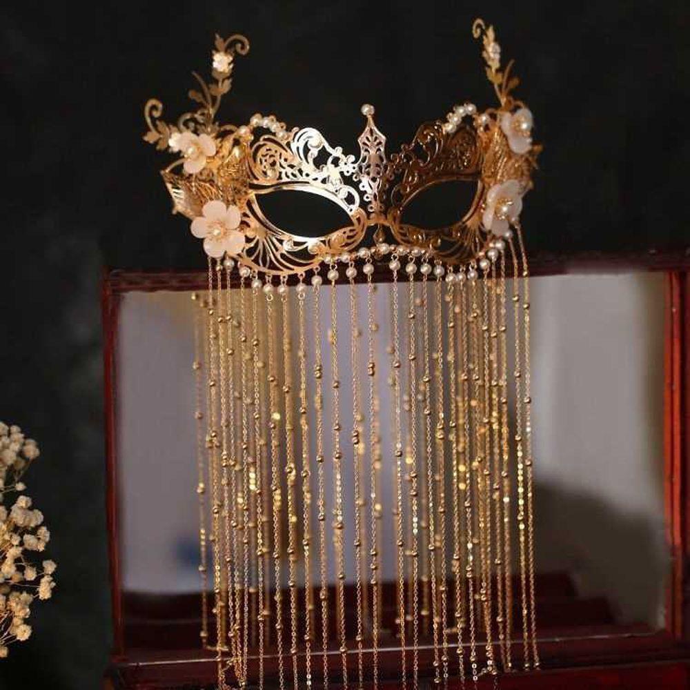 Needway Phụ Kiện Tua Rua Che Mặt Bằng Hợp Kim Tinh Tế Phong Cách Trung Hoa Cổ Điển