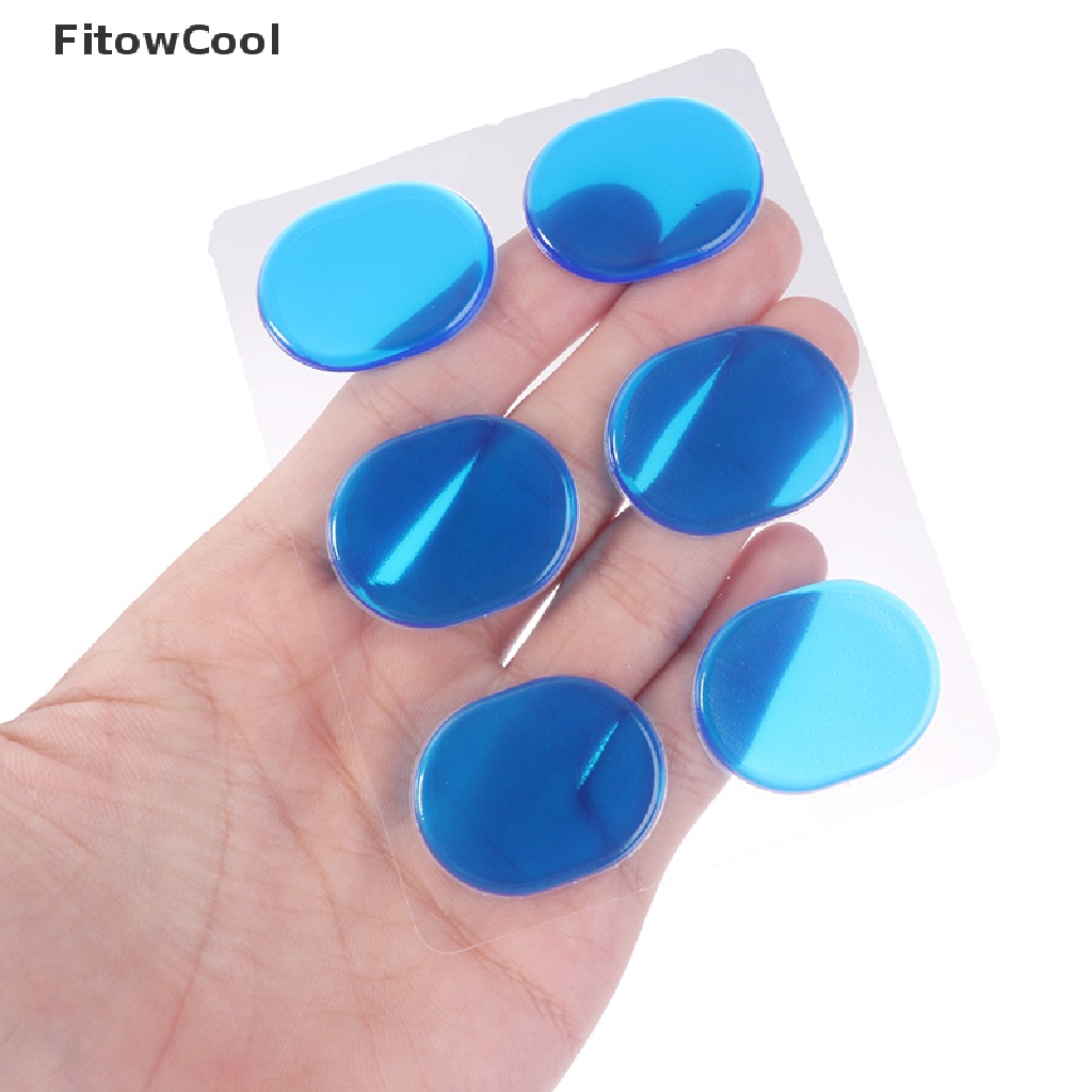 6 Miếng đệm dán bằng silicone gel giảm âm kiểm soát âm thanh cho trống QDD