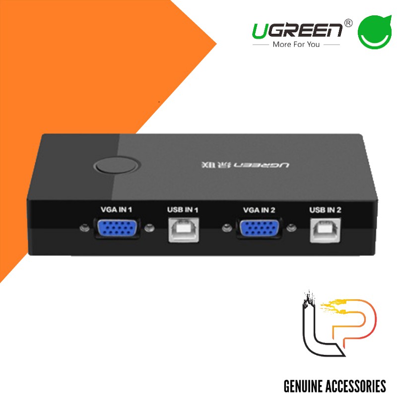 Bộ Chuyển Tín Hiệu 2 CPU Dùng 1 Màn Hình KVM Switch USB Ugreen 30357