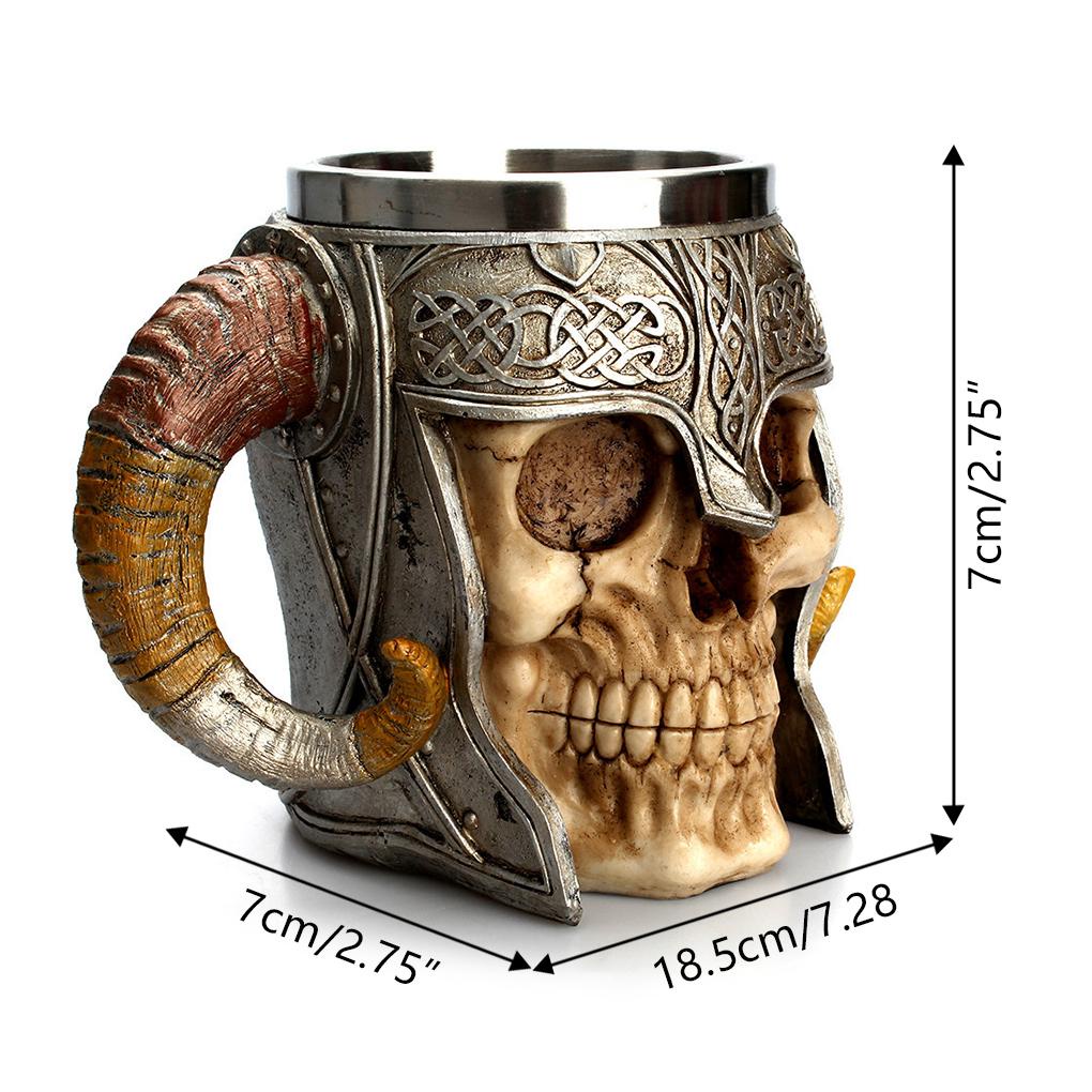 Cốc Uống Bia Có Tay Cầm Bằng Nhựa Resin Phong Cách Gothic Cổ Điển Trang Trí Nhà Cửa / Quán Cà Phê / Halloween