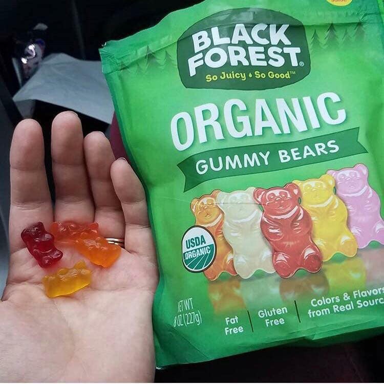 Kẹo Dẻo Black Forest Organic Gummy Bears và nhân hoa quả
