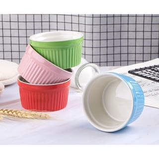 (XẢ LỖ) Hũ ramenkin màu pastel, không có nắp - Sứ cao cấp không chì, dùng được lò nướng
