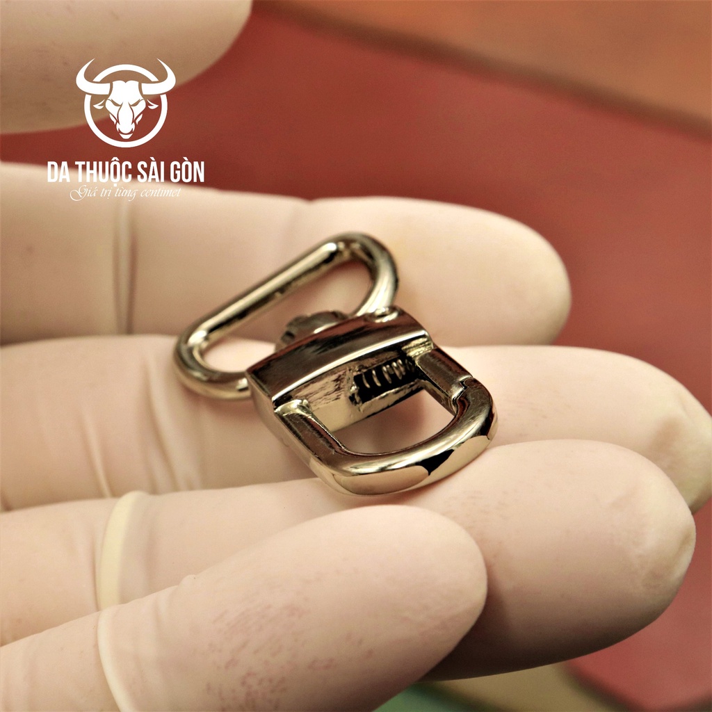 [ĐẲNG CẤP] Móc chó cao cấp màu trắng niken - Cam kết không bay màu, không rỉ sét - Làm túi handmade