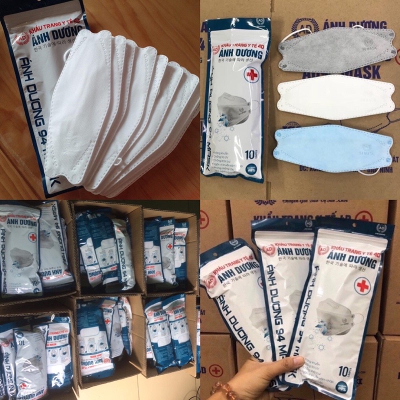 (THÙNG 300 CÁI) KHẨU TRANG 4D KF94 ÁNH DƯƠNG TIÊU CHUẨN HÀN QUỐC - CHÍNH HÃNG(tặg kèm 1 hộp kt bất kì của shop)