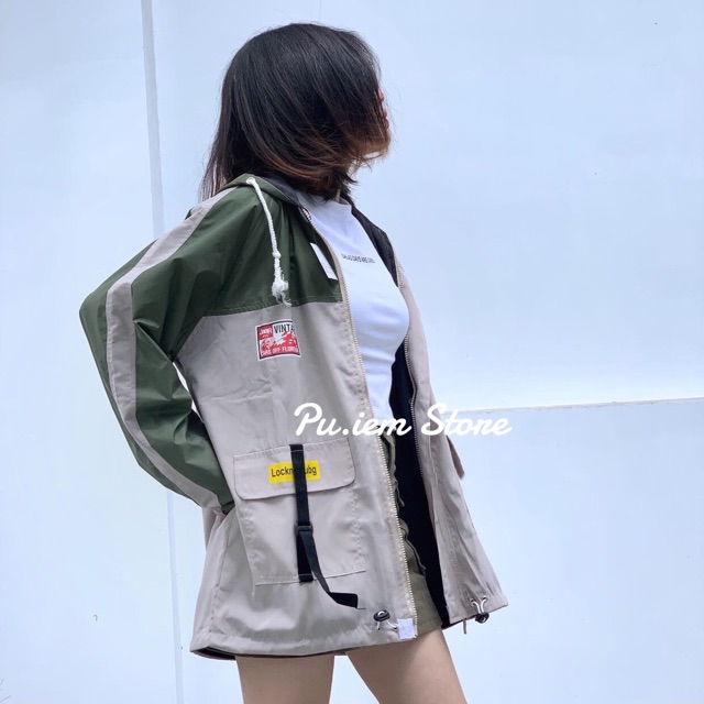 [Ảnh thật] Khoác dù Vintage - chống nắng, mưa bay, cản gió | BigBuy360 - bigbuy360.vn