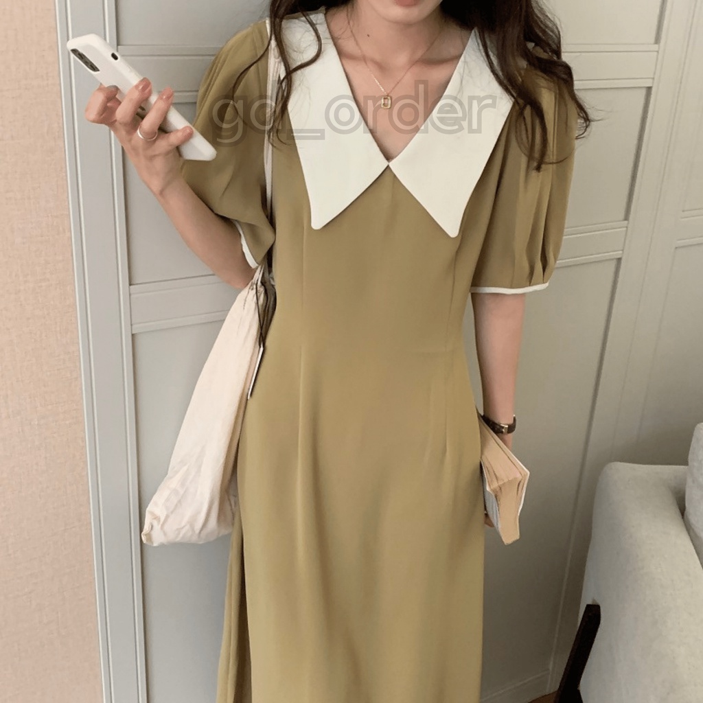 D43|Đầm nữ thanh lịch phong cách hàn quốc cho công sở gd_order