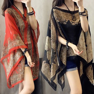 Áo Khoác Chiffon Chống Nắng Phong Cách Dân Tộc Cổ Điển Thời Trang Xuân Hè Mới Cho Nữ