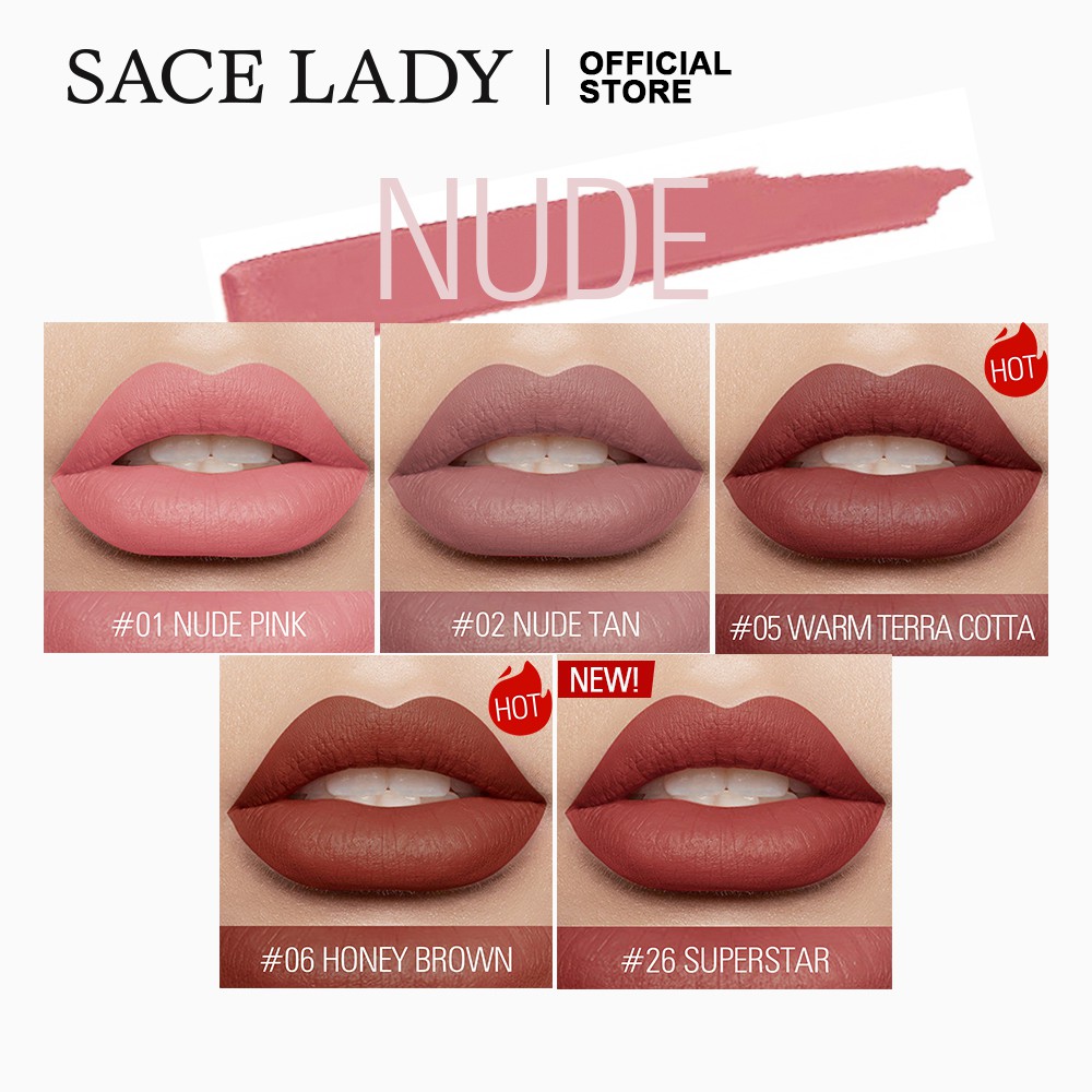 Son SACE LADY màu tuyệt đẹp chống nước lâu trôi đến 6ml