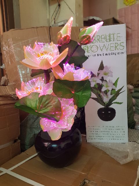 Chậu hoa led điện