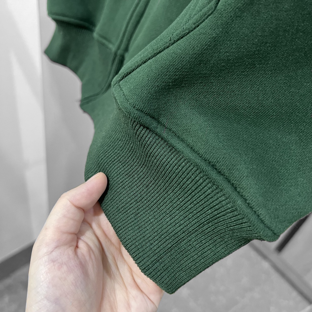 Áo Hoodie nam nữ MEANSTORE nỉ có mũ basic unisex form rộng rãi mềm mại dày dặn Ulzzang - Đen, Kem, Xanh lá