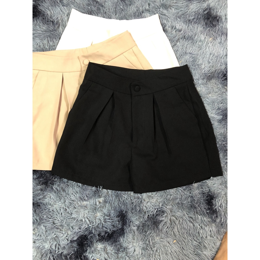 Quần short đùi nữ cạp cao chất tuyết mưa QĐ03