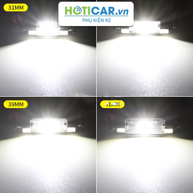 Bóng LED trần, đọc sách, cốp, chip CSP 1860 festoon Canbus F1860-1 kích thước 36mm