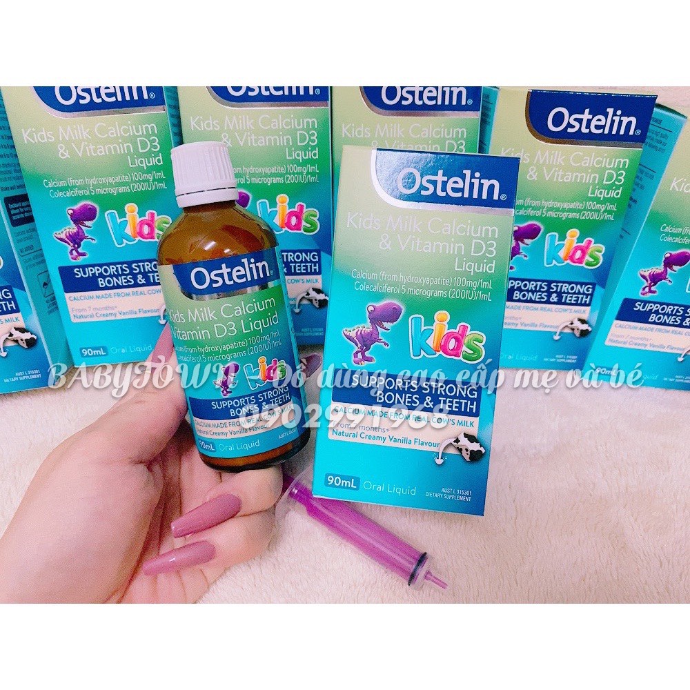 Ostelin Kids Milk Calcium &amp; Vitamin D3 Liquid 90ml