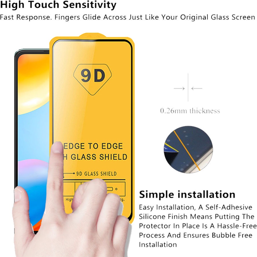 Ốp Điện Thoại TPU + Kính Cường Lực 3 Trong 1 Siêu Bền Chống Sốc Cho Xiaomi Poco C40 Redmi 10C 10 redmi10C