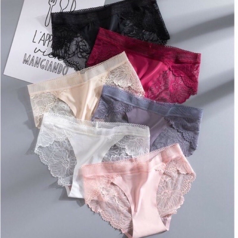 set 10 Quần lót nữ Su Phối Ren Sexy Cao Cấp