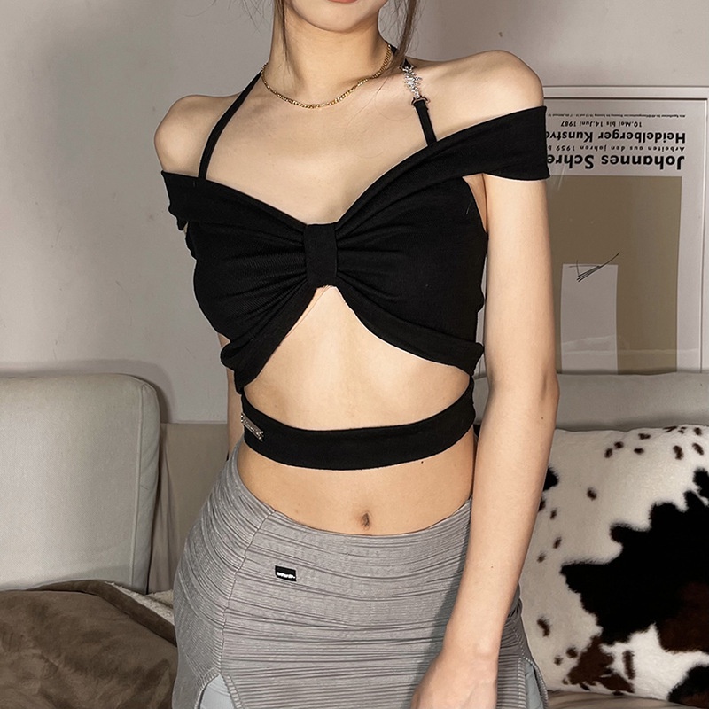 Áo Tank Top Trễ Vai Thiết Kế Quyến Rũ Cho Nữ