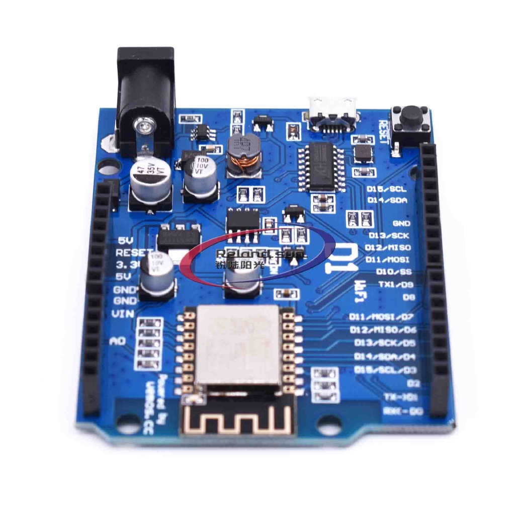 Bộ 1/5 bảng mạch Arduino ESP-12F 12E WeMos D1 WiFi UNO ESP8266 cho Arduino R3 IDE