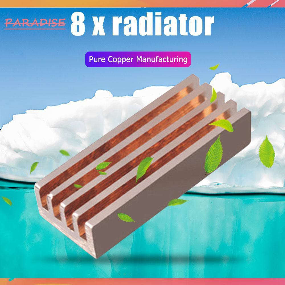 Bộ 8 Miếng Dán Làm Mát Bằng Đồng Tản Nhiệt Cho Laptop