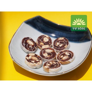 Chuối cuộn hạt điều Tư Bông cao cấp 350g - ít ngọt thơm ngon bổ dưỡng chánh gốc Đồng Tháp