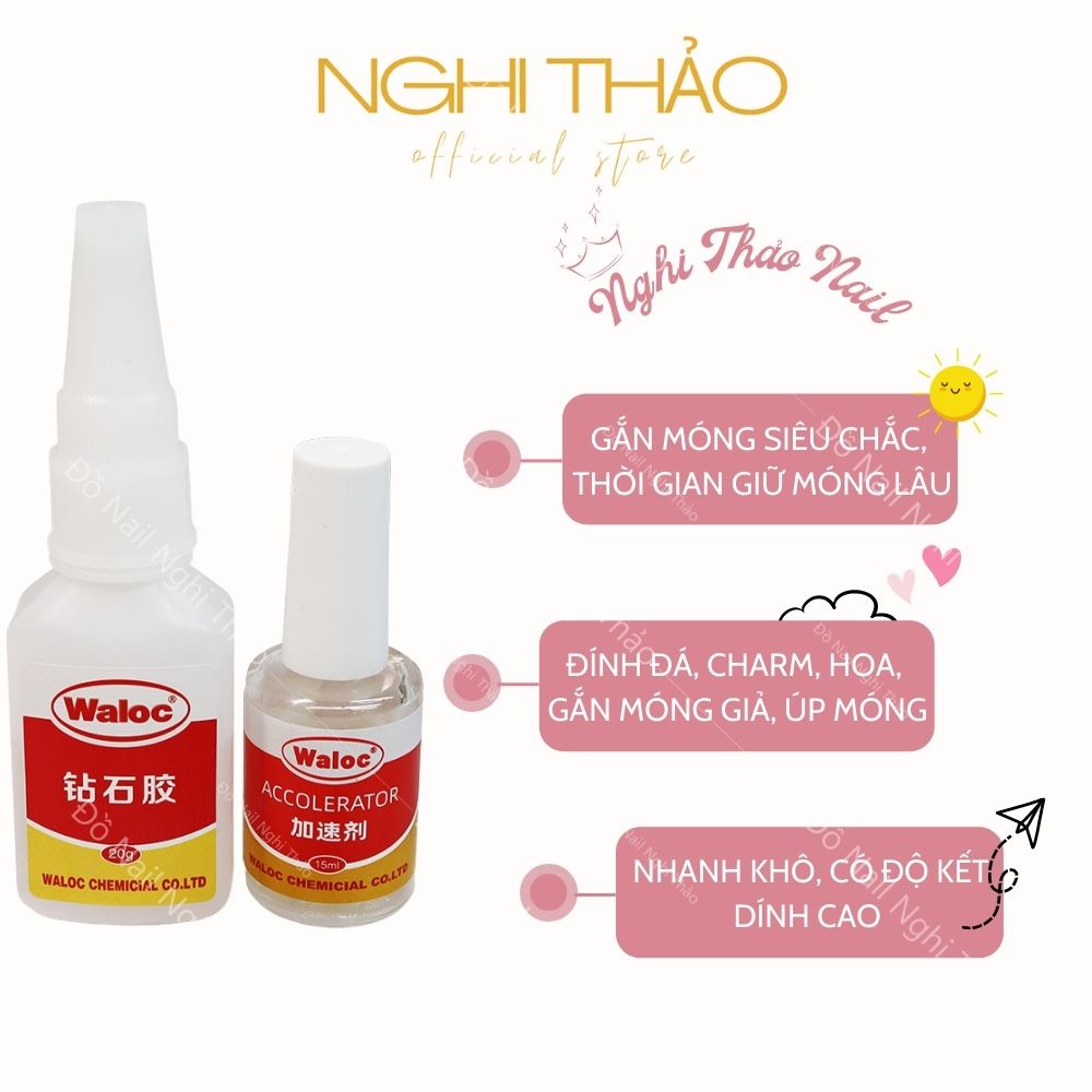 Keo bê tông nail , keo waloc nail gắn móng NGHI THẢO