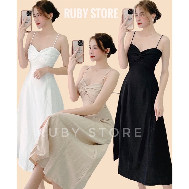 [HÌNH THẬT] Đầm xoắn ngực 3M thanh lịch | BigBuy360 - bigbuy360.vn