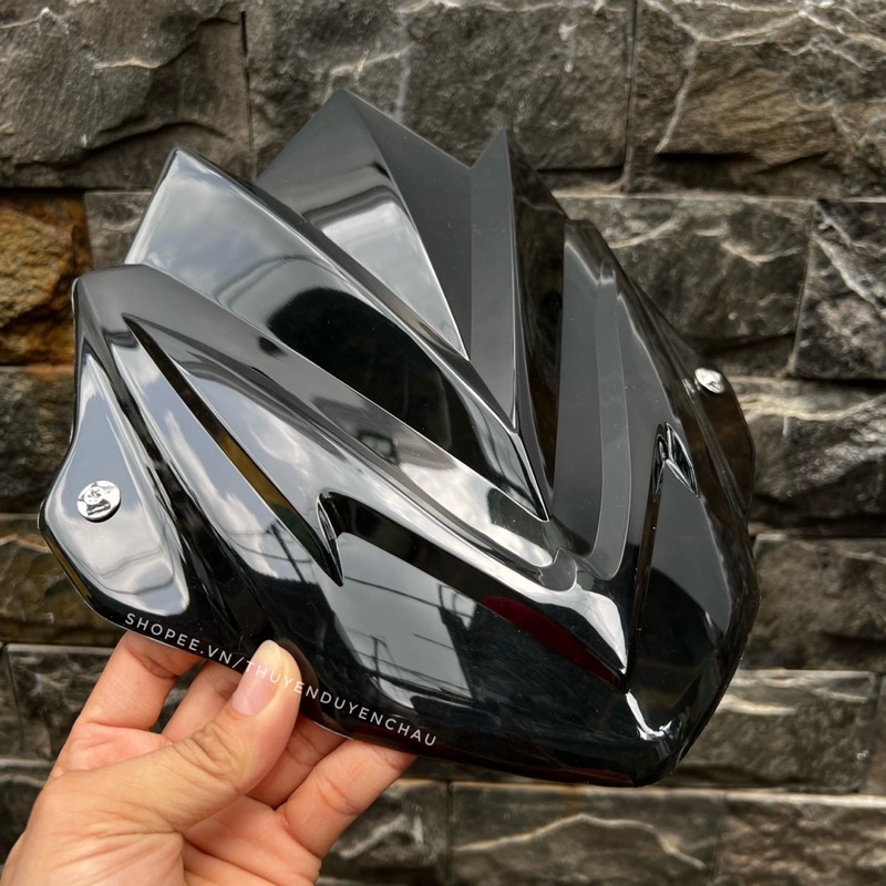 Mão Chắn Gió Ex155 Exciter 155 Đen Bóng Khói