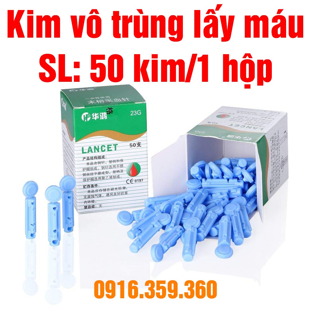 Kim vô trùng lấy máu Lancet 50 kim