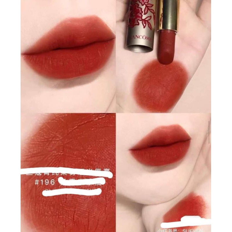 Son Lancome L'absolu Rouge Intimatte bản limited mới nhất vỏ hoa thêu với 3 màu siêu đẹp | BigBuy360 - bigbuy360.vn