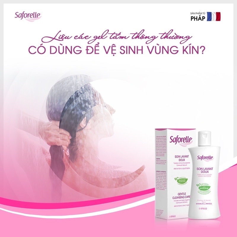 [CTY] Dung dịch vệ sinh phụ nữ Saforelle chăm sóc da nhạy cảm hương dịu nhẹ
